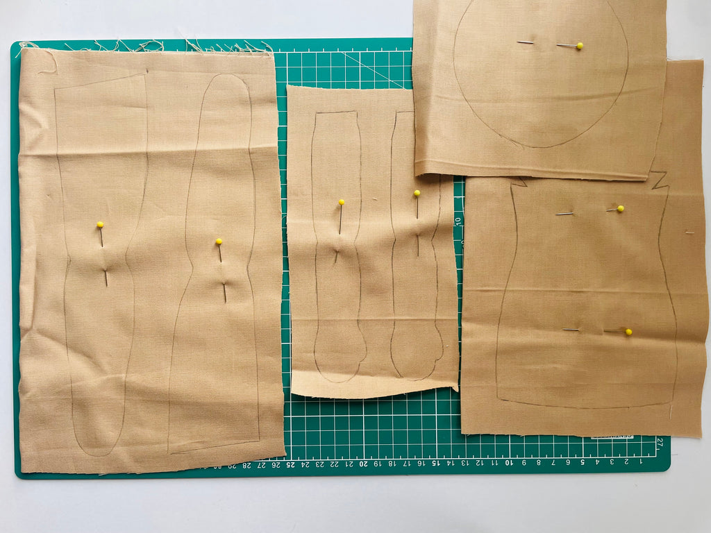 PDF Patterns for 18 inch Cloth Doll and Dress - Not a Physical Product