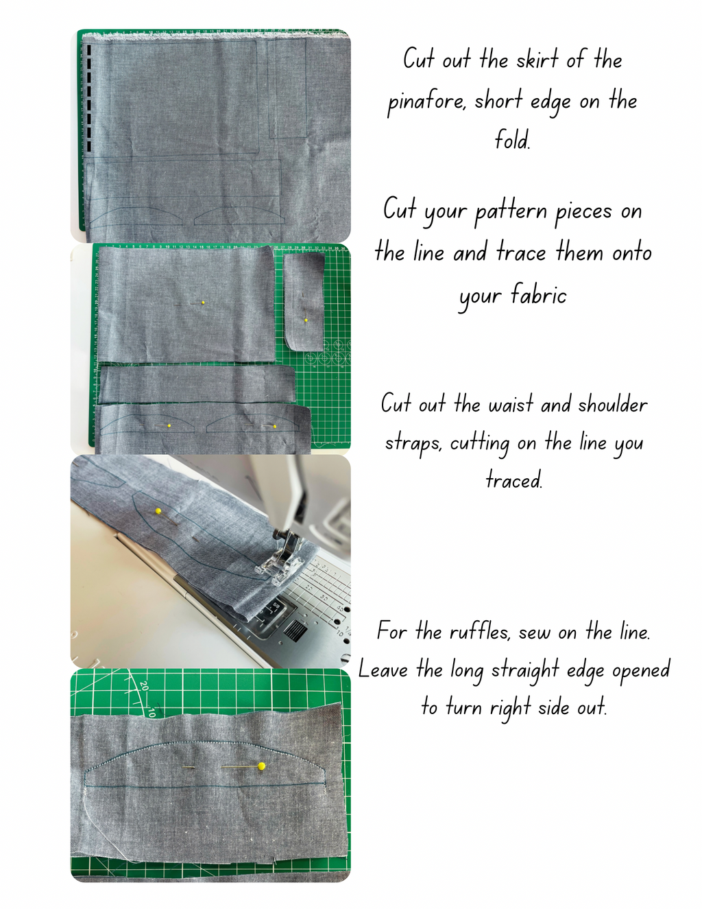 Sample page from the PDF pinafore pattern