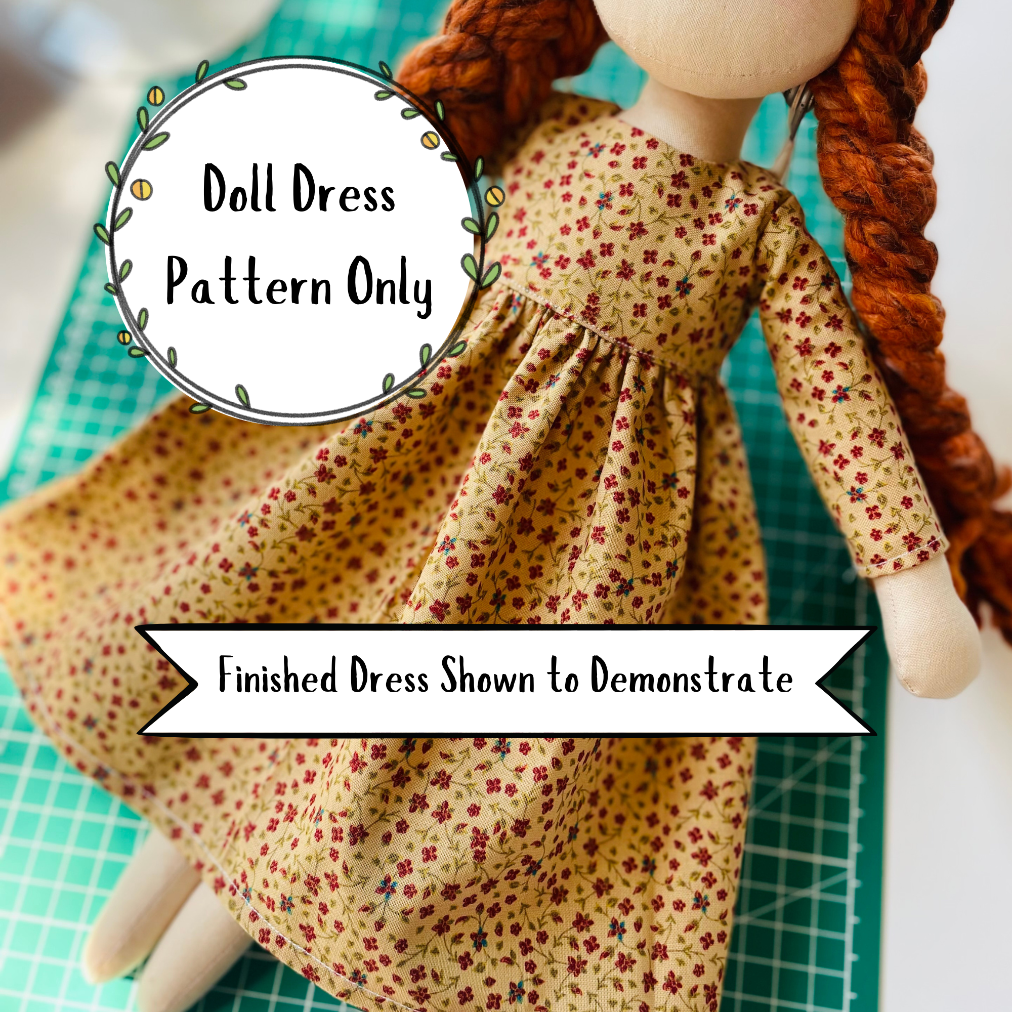 PDF Download: Basic Doll Dress Sewing Pattern PDF Download: Basic Doll Dress Sewing Pattern